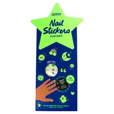 오마이 어린이 네일 스티커 글로우 파티 200p OMY-NAIL06, 1개, 혼합색상