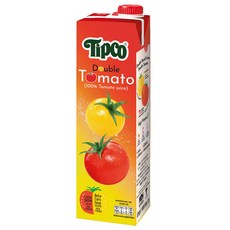 Tipco 100%雙番茄汁1L-無添加純天然，雙倍營養，健康美味首選, 1瓶, 1L