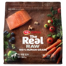 하림펫푸드 더리얼 로우 어덜트 강아지, 연어, 360g, 1개 연어, 360g, 1개