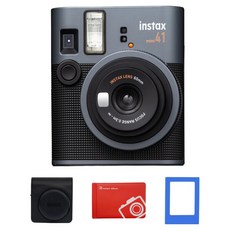 FUJIFILM 富士 instax Mini41即時相機+保護殼 黑色+原裝迷你相冊 隨機出貨+迷你相框 隨機出貨組, instaxmini41, 1套