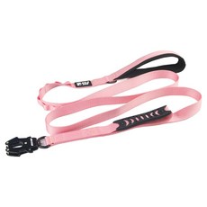와일드독 강아지 투핸들 리드줄, PINK, 1개