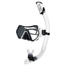 Mace水注入阻斷單眼式浮潛面罩+浮潛組, 白色