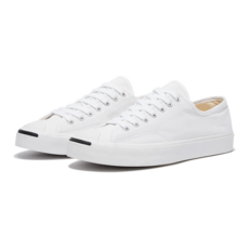 CONVERSE 匡威 Jack Purcell 膠底運動鞋，男女款白色休閒運動鞋，經典時尚百搭款, 白色, 26cm