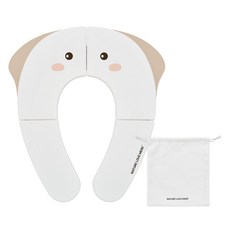 네이쳐러브메레 유아용 휴대 접이식 변기커버, 누디브라운