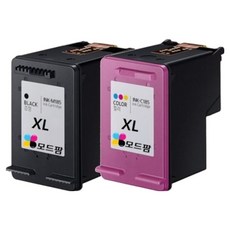 모드팜 삼성 SL-J1680 / J1685 / J1780W / J1785W 호환 대용량 잉크 2종 세트 INK-M185, 검정, 컬러, 1세트