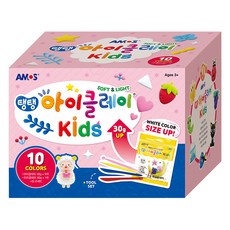 아이클레이 아모스 탱탱 50g x 9종 + 흰색 80g + 도구 4종 세트, 혼합색상, 1개 혼합색상, 1세트