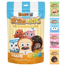 아텍스 브레드이발소 맛있는 비타C 1000정, 1100g, 1개, 혼합맛(딸기향/복숭아향) 1100g, 1개, 혼합맛(딸기향/복숭아향)