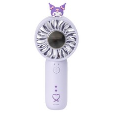 로이체 산리오 캐릭터즈 냉각패드 쿨링 BLDC 미니 휴대용 선풍기, SAN-RHF-C, KUROMI