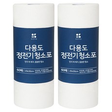 일상비움 다용도 정전기 청소포 60p, 2개