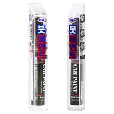 일신 붓페인트 현대 SAW + 마감용 15ml 세트, 아틀라스화이트 349, 투명, 2개