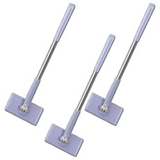 洗臉巾拖把 上下開合款 116cm 三入組, 免手洗平板拖把, 乾濕兩用, 輕鬆清潔, 3支