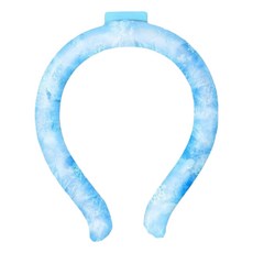 戶外運動隨身冰涼脖頸圈降溫解暑神器, 漸變藍 L號, 夏季戶外運動必備, 1個, L