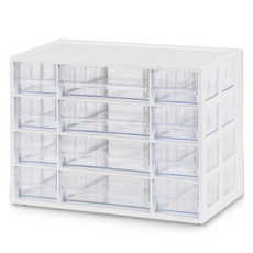 프랑코홈 시스템 멀티박스 12칸 혼합형, White, 4단