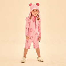 Care Bears兒童款Care Bears泳裝防曬衣+遮陽帽組
