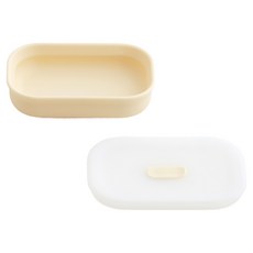 TACKAON 幼兒用123矽膠長碗+蓋子組, 1套, 長球+蓋子, 黃色