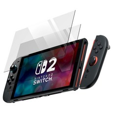 GOOSPERY Nintendo Switch 2強化玻璃螢幕保護貼 2入組, 1套, 單品, 透明