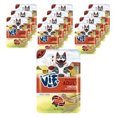 ViF 肉絲濃湯好鮮犬餐包 D1 雞肉牛肉濃湯 12包入 75g 寵物 犬餐包 狗零食, 12包