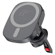 I.T.F TECH 可夾式磁吸充電車用支架, 黑色, X13