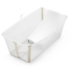 STOKKE Flexi Bath Bundle Tub with Support 折疊式浴盆套組 含浴盆支架, Sandy Beige 奶油杏