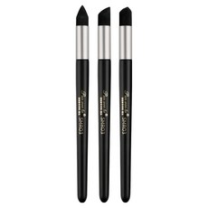 Pan wen bo Kohimomo粉撲 2種組 海綿+毛氈頭 玫瑰金 5W0309, 1組, 奈米EVA刷頭 黑色