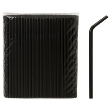 Swan伸縮吸管 黑色 7*210mm, 1個, 500件