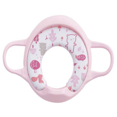 奇哥 幼兒把手輔助便器座墊, 粉色