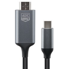 Comsmart Type C HDMI轉換器 4K2K 60Hz 連接線 FW010, 1個, 單色, 1.8m