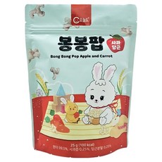 오늘도 유기농 쌀과자 봉봉팝, 혼합맛(사과/당근), 1개, 25g
