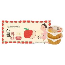 Ecomom的山村副食品 山村泥, 200g, 蘋果味, 1個
