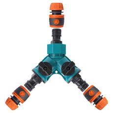 GILGRI 3孔Y型閥型軟管分配器+12~16mm一觸式轉接器 3個組, 1套, 混色