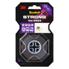 3M Scotch 超強力雙面膠帶 玻璃磁磚 75g, 1捲