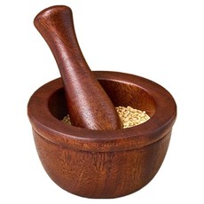現代屋天然漆塗木質磨蒜器, 1個