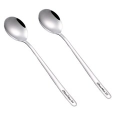瑞典廚房 加厚304不鏽鋼湯匙/點心匙/甜點匙/飯匙/餐具 L(20.5cm), 銀色, 2支, 單件