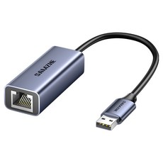SAMZHE 메탈쉘 USB 외장형 인터넷 랜카드 젠더, 1개, ARY01