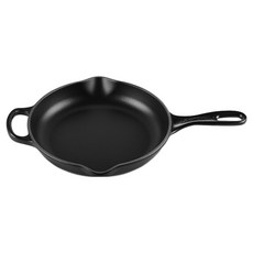 LE CREUSET 電磁爐Signature圓形平底鍋烤盤 霧面黑, 23cm, 1個