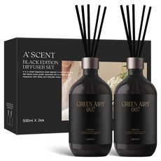 에이센트 블랙 에디션 디퓨저, 그린에어리, 500ml, 1개