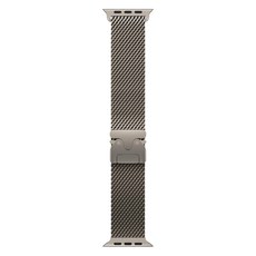 Apple 정품 2025 애플워치 티타늄 밀레니즈 루프, 내추럴 티타늄, 1개, 49mm, Small
