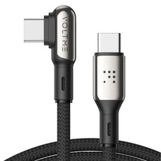 볼트미 Stark 100W 90도 C타입-C타입 고속 충전 케이블, 혼합색상, 1개, 1.2m