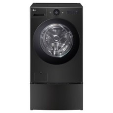 LG전자 트롬 오브제컬렉션 세탁기 FH23KN 23kg + 미니워시 FX4KCQ 4kg 세트 방문설치, FH23KNX, 스페이스블랙(세탁기), 블랙스테인리스(미니워시)