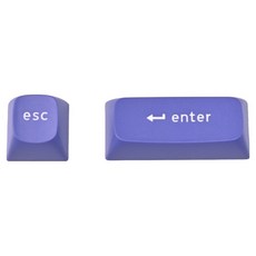 키크론 OSA 더블샷 PBT 키보드 교체용 커스텀 포인트 키캡 ESC + ENTER 세트, 퍼플, JM-241