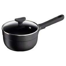 테팔 인덕션 티타늄 트라토리아 편수냄비, 18cm, 블랙, 1개