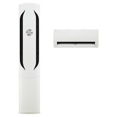 LG전자 듀얼 인버터 65.9㎡ + 18.7㎡ 휘센 오브제컬렉션 위너 2 in 1 스탠드형 에어컨 본품 방문설치, FQ20VDWHM2, 일반배관형