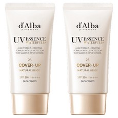 달바 워터풀 톤업 선크림 SPF50+ PA++++ 내추럴 커버 베이지 23호, 2개, 50ml