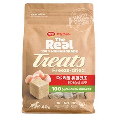 하림펫푸드더리얼 강아지 동결건조 트릿, 닭간, 40g, 1개