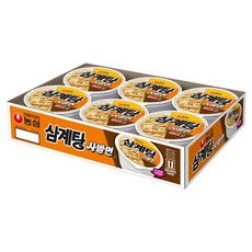 농심 삼계탕 사발면 85g, 6개