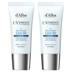 달바 워터풀 판테놀 리퀴드 에센스 선세럼 SPF50+ PA++++, 2개, 50ml