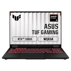 에이수스 2026 TUF 게이밍 A16 라이젠9 라이젠 8000 시리즈 지포스 RTX 5060, 예거 그레이, FA608PM-TS132, 1TB, 16GB, Free DOS(윈도우 미설치)