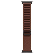 애플워치 알파인 루프, 버건디 / 블랙 티타늄, 49mm, Medium