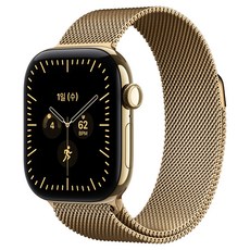 Apple 2026 애플워치 시리즈 12, 래디언트 골드, 42mm, GPS+Cellular, 티타늄, 래디언트 골드 밀레니즈 루프, Free