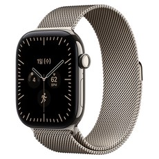 Apple 2026 애플워치 시리즈 12, 네츄럴, 46mm, GPS+Cellular, 티타늄, 네추럴 밀레니즈 루프, S/M